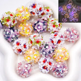 23mm Luminous Bicolor Tulip Beads (5pcs)